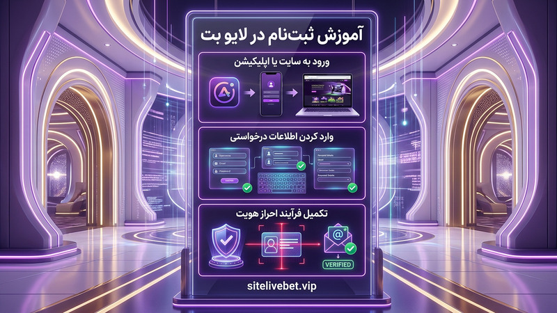آموزش ثبتنام در لایو بت